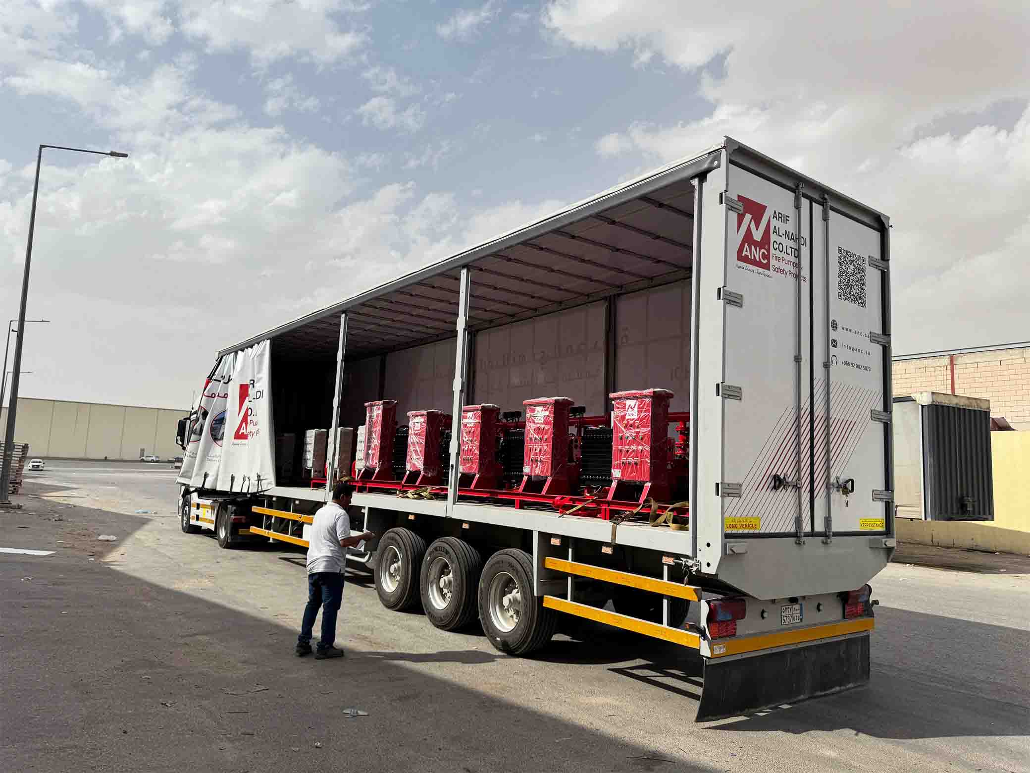 Fire pump logistics and distribution Saudi Arabia