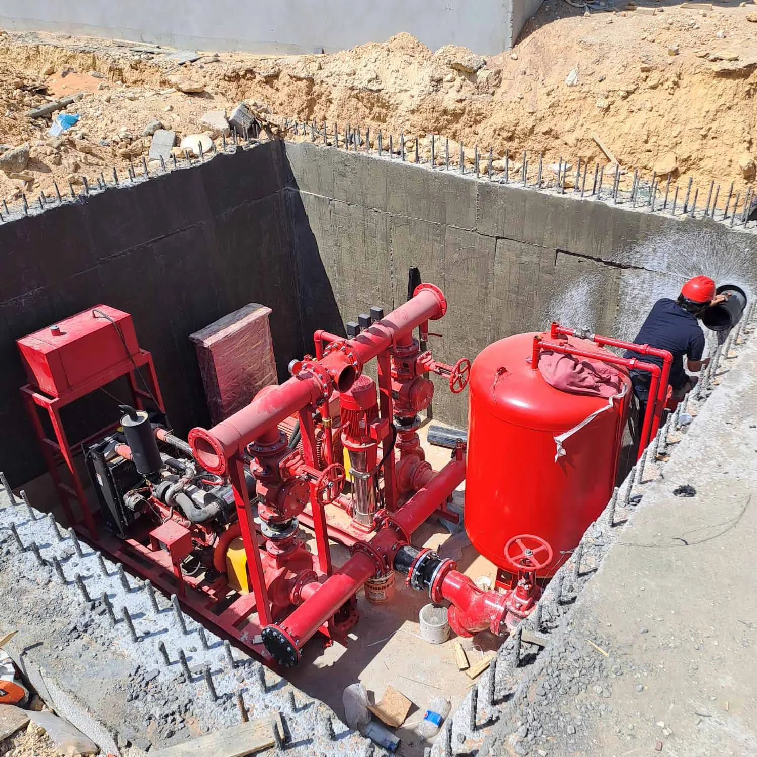 Fire fighting systems installation project Saudi Arabia