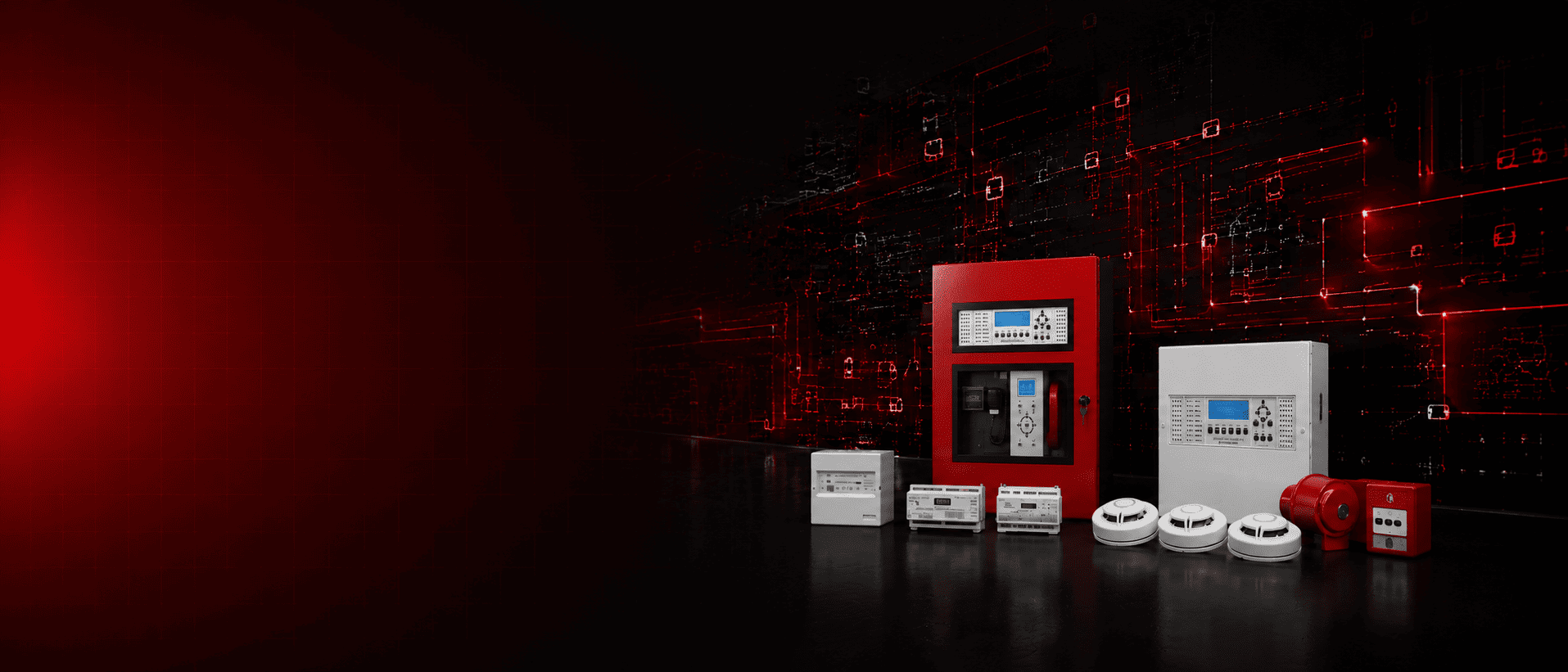 ANC addressable fire alarm system control panel and detectors Saudi Arabia