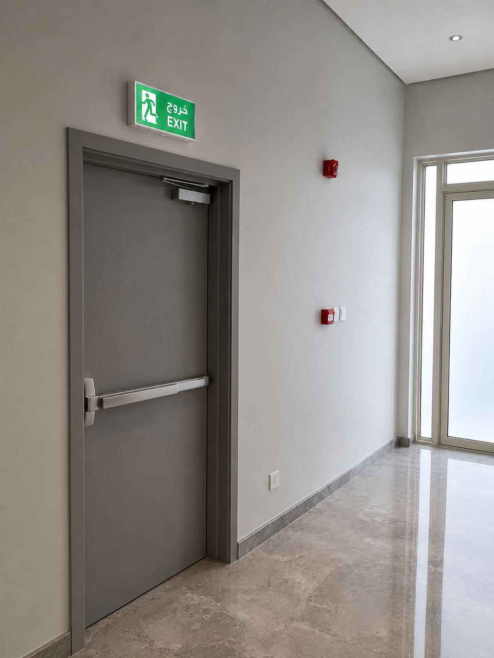 ANC emergency exit door project case study Saudi Arabia