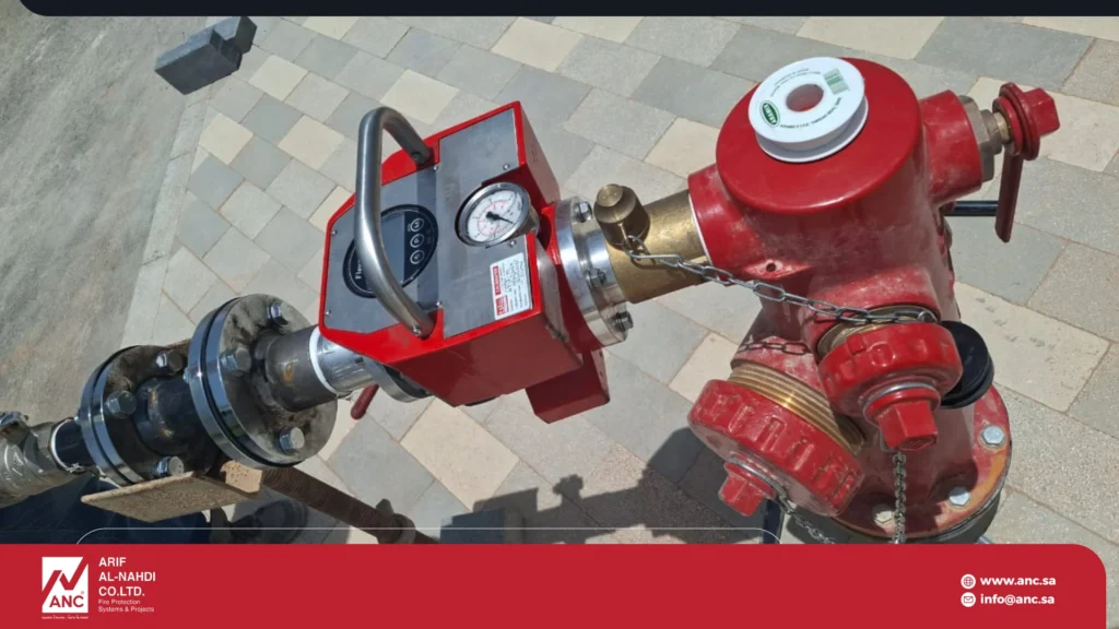 جهاز اختبار مضخة الحريق في الموقع
