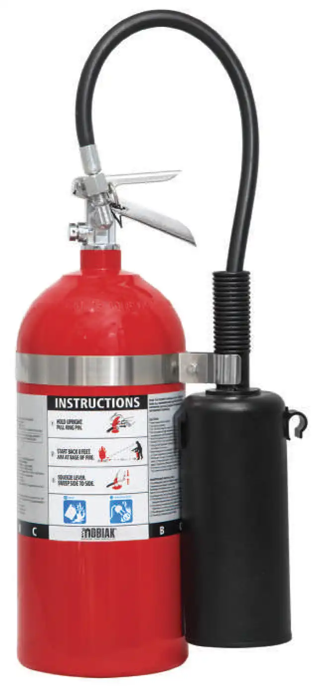 طفاية حريق ثاني اكسيد الكربون CO₂ محمولة - 10 باوند - 4.54 كيلو - MBK15‑10CO‑UL 1 طفاية حريق ثاني اكسيد الكربون CO₂ محمولة - 10 باوند - 4.54 كيلو - MBK15‑10CO‑UL