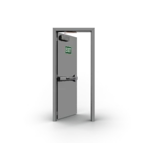 120-Minute Fire-Rated Steel Emergency Door – 1000 × 2100 mm