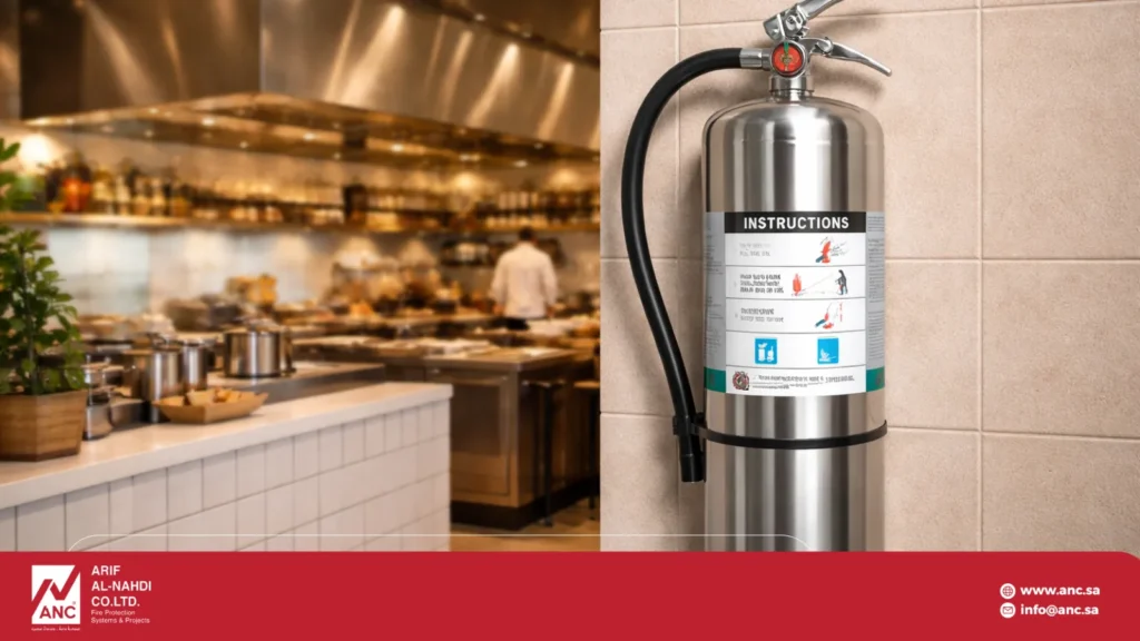 طفايات الحريق في المطاعم: أنواعها وأماكن توزيعها الصحيحة