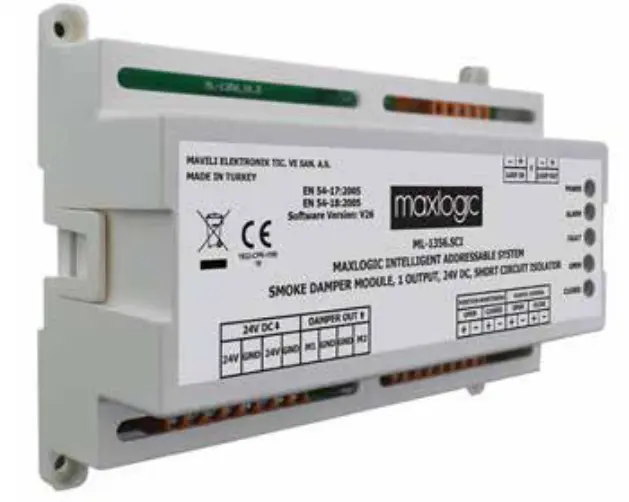 وحدة التحكم الذكية لمخمدات الدخان - MM.BRS.YD.001 1 وحدات التحكم الذكية لمخمدات الدخان - MM.BRS.YD.001