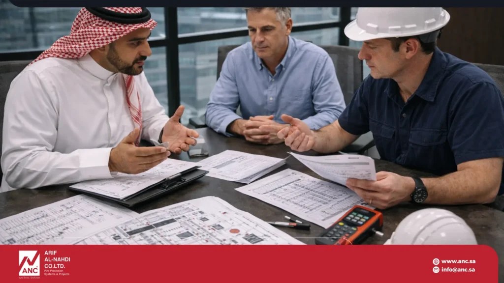 What fire alarm system maintenance includes